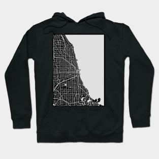 chicago maps poster Hoodie